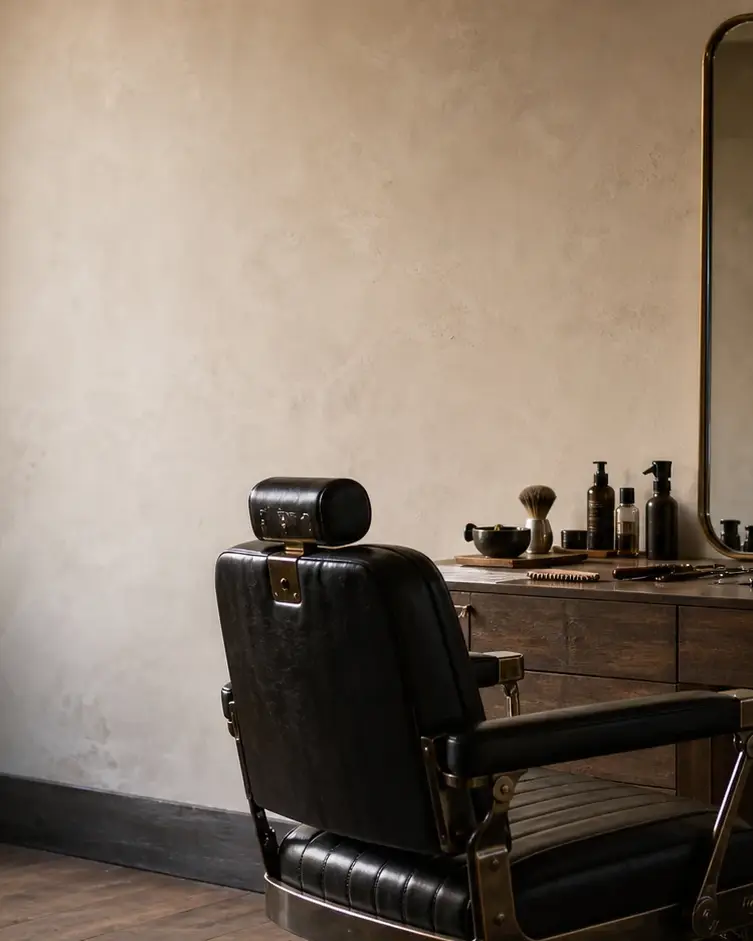 Instrumente și atmosferă editorială de barbering